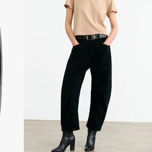 Nili Lotan Shon Black Corduroy Pant